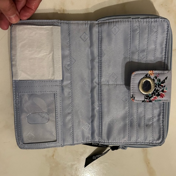 Vera Bradley Quilted Floral Hedgehog Wallet - Picture 2 of 4